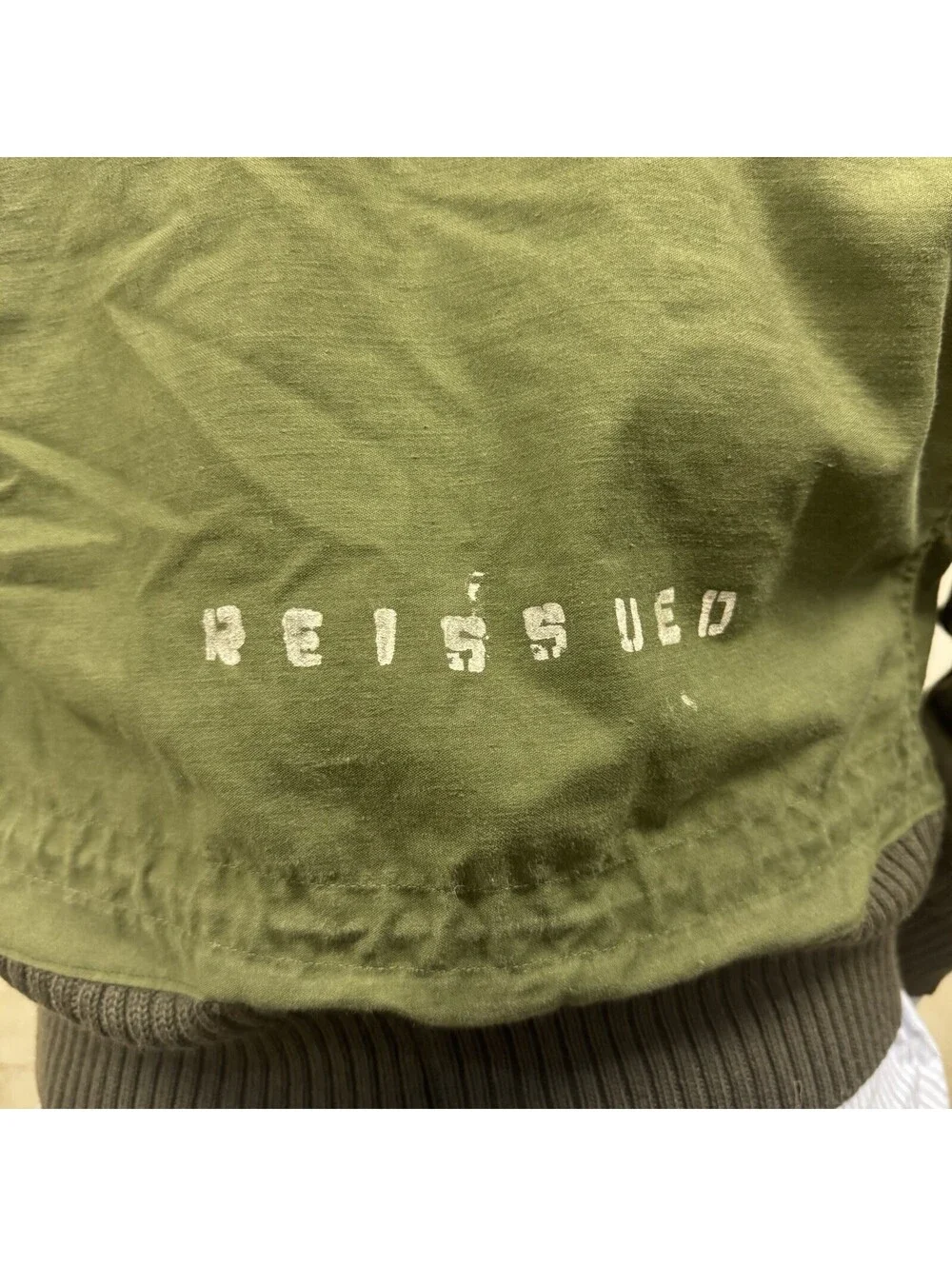 VTG OG107 Jacket Size L Knit Green Gorpcore Distressed 1972